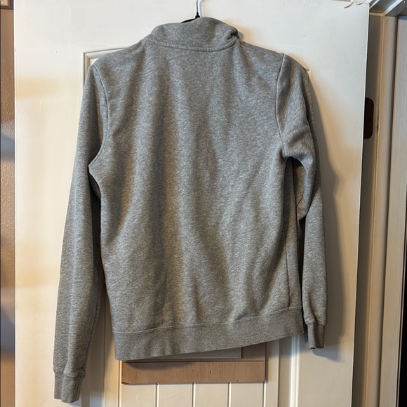 Nike Gray Zip Up Sweater with Ribbed Cuffs - Picture 4 of 4